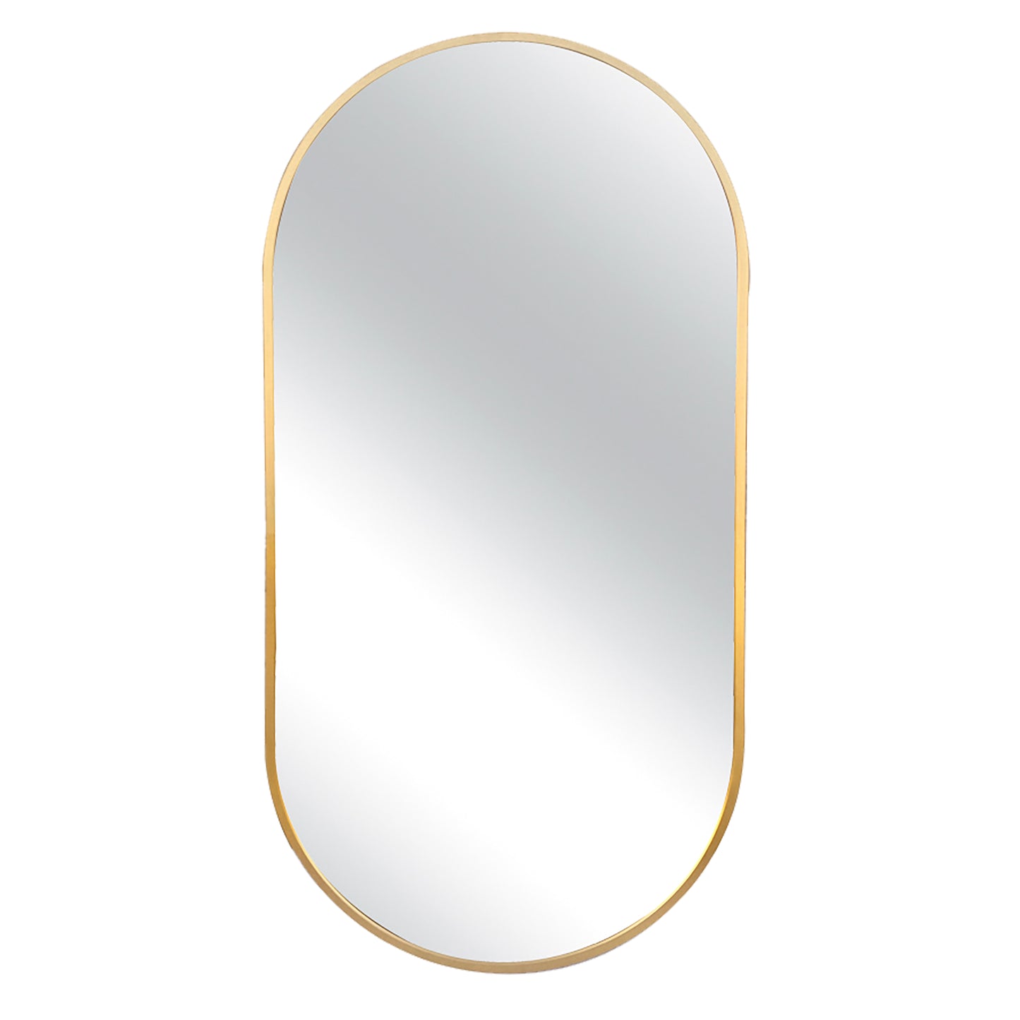 Urban Style Reflections Oval Mirror – Gold | 120cm