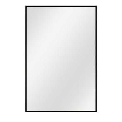Urban Style Reflections Rectangular Mirror – Black | 90cm