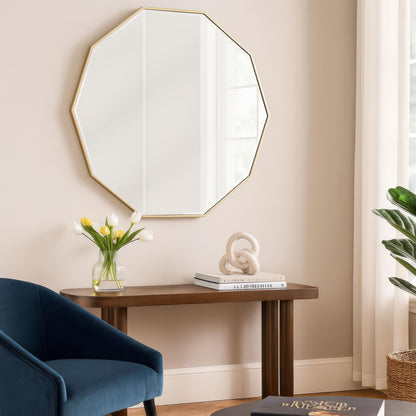 Urban Style Reflections Geometric Mirror – Gold | 90cm
