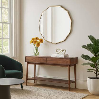 Urban Style Reflections Geometric Mirror – Gold | 90cm