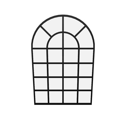 Urban Style Reflections Arch Mirror – Black | 80cm x 120cm
