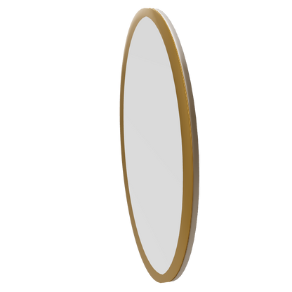 Urban Style Reflections Round Mirror – Gold | 80cm Diameter