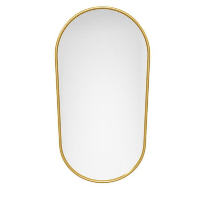 Urban Style Reflections Oval Mirror – Gold | 120cm
